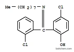 Molecular Structure of 80018-14-0 (2-(Octylimino-(2-chlorophenyl)methyl)-4-chlorophenol)