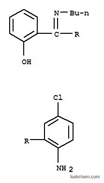 Molecular Structure of 80018-37-7 (Phenol, 2-((2-amino-5-chlorophenyl)(butylimino)methyl)-)