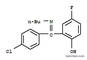 Molecular Structure of 80018-42-4 ((6E)-6-[butylamino-(4-chlorophenyl)methylidene]-4-fluoro-cyclohexa-2,4 -dien-1-one)