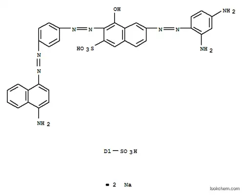 Molecular Structure of 8003-62-1 (disodium 3-[[4-[[4-amino-6(or 7)-sulphonatonaphthyl]azo]phenyl]azo]-6-[(2,4-diaminophenyl)azo]-4-hydroxynaphthalene-2-sulphonate)