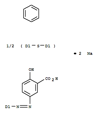 Benzoic acid,3,3'-[thiobis(phenylene-2,1-diazenediyl)]bis[6-hydroxy-, sodium salt (1:2)