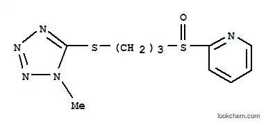 Molecular Structure of 80087-19-0 (Pyridine, 2-((3-((1-methyl-1H-tetrazol-5-yl)thio)propyl)sulfinyl)-)