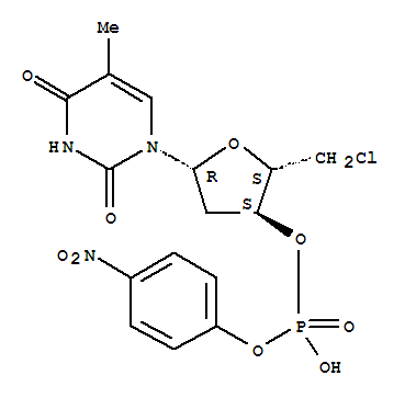 5'-deoxy-5'-chlorothymidine 3'-(4-nitrophenyl)phosphate