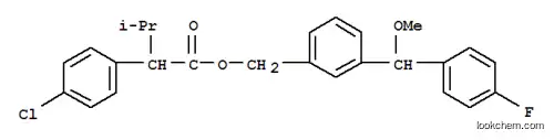Molecular Structure of 80499-01-0 ((3-((4-Fluorophenyl)methoxymethyl)phenyl)methyl 4-Chloro-alpha-(1-meth ylethyl)benzeneacetate)