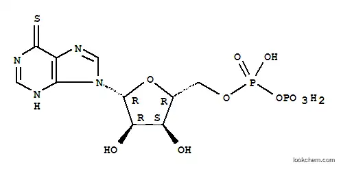 Molecular Structure of 805-63-0 (6-mercaptopurine ribonucleoside 5'-diphosphate)