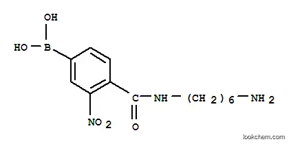 Molecular Structure of 80500-29-4 (3-nitro-4-(6-aminohexylamido)phenylboronic acid)