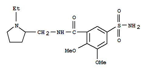 Benzamide,5-(aminosulfonyl)-N-[(1-ethyl-2-pyrrolidinyl)methyl]-2,3-dimethoxy-