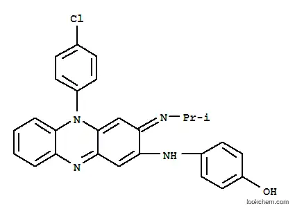 Molecular Structure of 80832-46-8 (3-(4-hydroxyanilino)-10-(4-chlorophenyl)-2,10-dihydro-2-isopropyliminophenazine)