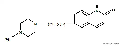 Molecular Structure of 80834-79-3 (2(1H)-Quinolinone, 6-(4-(4-phenyl-1-piperazinyl)butyl)-)