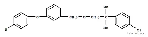 Molecular Structure of 80843-60-3 (1-((2-(4-Chlorophenyl)-2-methylpropoxy)methyl)-3-(4-fluorophenoxy)benz ene)