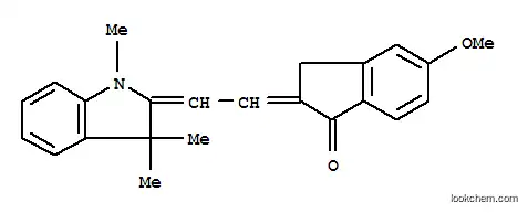 Molecular Structure of 80867-06-7 (2-[(1,3-dihydro-1,3,3-trimethyl-2H-indol-2-ylidene)ethylidene]-5-methoxyindan-1-one)