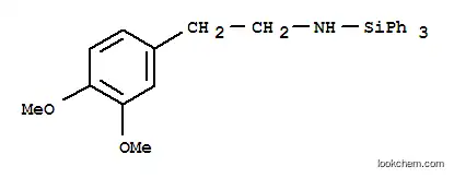 Molecular Structure of 80930-68-3 (2-(3,4-dimethoxyphenyl)-N-triphenylsilyl-ethanamine)