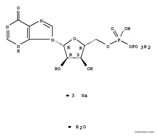 Molecular Structure of 81012-88-6 (Inosine-5'-diphosphate trisodium salt)