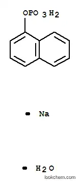 Molecular Structure of 81012-89-7 (1-Naphthyl phosphate monosodium salt monohydrate)