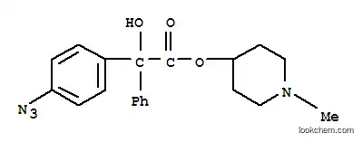 Molecular Structure of 81039-89-6 (N-methyl-4-piperidyl 4-azidobenzilate)