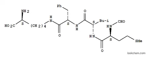 Molecular Structure of 81213-55-0 (N-formylmethionyl-leucyl-phenylalanyl-lysine)