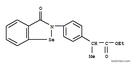 Ethyl 4-(3-oxo-1,2-benzisoselenazol-2(3H)-yl)-alpha-methylbenzeneacetate