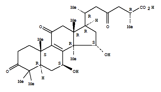 Lanost-8-en-26-oicacid, 7,15-dihydroxy-3,11,23-trioxo-, (7b,15a,25R)-