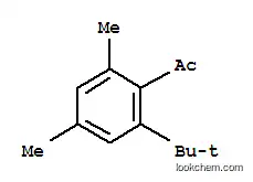 Molecular Structure of 82-77-9 (1-[2-(1,1-dimethylethyl)-4,6-dimethylphenyl]ethan-1-one)