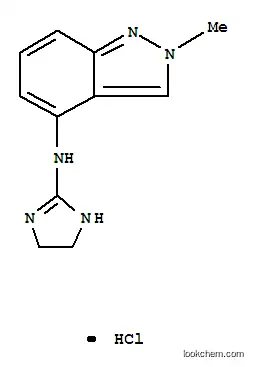 Molecular Structure of 82013-55-6 (N-(4,5-dihydro-1H-imidazol-2-yl)-2-methyl-2H-indazol-4-amine monohydrochloride)
