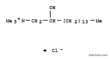Molecular Structure of 82711-88-4 ((2-hydroxyhexadecyl)trimethylammonium chloride)