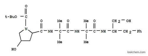 Molecular Structure of 82727-36-4 (tert-butyloxycarbonyl-hydroxyprolyl-alpha-aminoisobutyryl-alpha-aminoisobutyryl-phenylalaninol)
