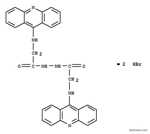 Molecular Structure of 82906-12-5 (Glycine, N-9-acridinyl-, 2-((9-acridinylamino)acetyl)hydrazide, dihydr obromide)