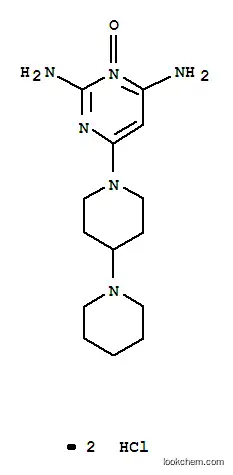 Molecular Structure of 83540-15-2 (3-hydroxy-2-imino-6-[4-(1-piperidyl)-1-piperidyl]pyrimidin-4-amine dihydrochloride)