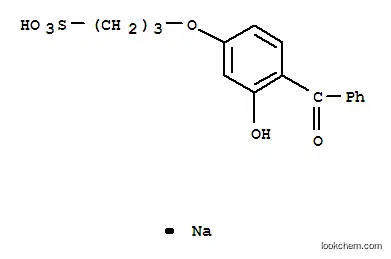 Molecular Structure of 83803-87-6 (sodium 3-(4-benzoyl-3-hydroxyphenoxy)propanesulphonate)