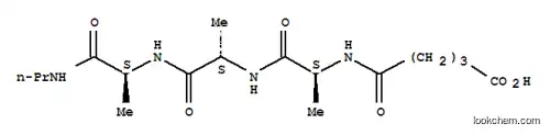 Molecular Structure of 83808-39-3 (4-[[(1S)-1-[[(1S)-1-[[(2S)-2-propylaminopropanoyl]carbamoyl]ethyl]carb amoyl]ethyl]carbamoyl]butanoic acid)