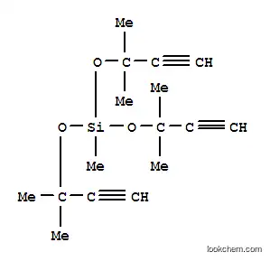 Molecular Structure of 83817-71-4 (tris[(1,1-dimethyl-2-propynyl)oxy]methylsilane)
