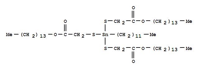 8-Oxa-3,5-dithia-4-stannadocosanoicacid, 4-dodecyl-7-oxo-4-[[2-oxo-2-(tetradecyloxy)ethyl]thio]-, tetradecyl ester