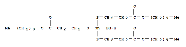 10-Oxa-4,6-dithia-5-stannaeicosanoicacid, 5-butyl-5-[[3-(decyloxy)-3-oxopropyl]thio]-9-oxo-, decyl ester