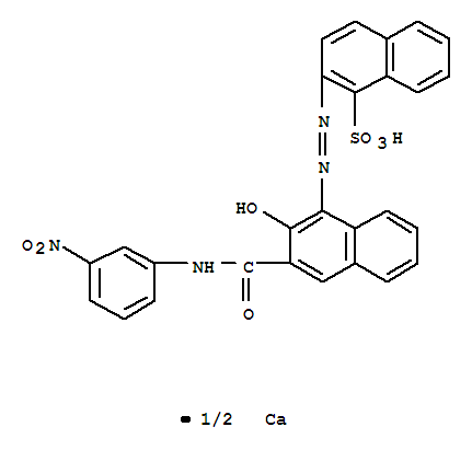 1-Naphthalenesulfonicacid,2-[2-[2-hydroxy-3-[[(3-nitrophenyl)amino]carbonyl]-1-naphthalenyl]diazenyl]-,calcium salt (2:1)
