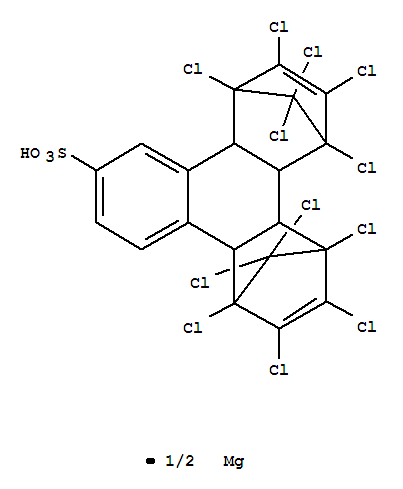 1,4:5,8-Dimethanotriphenylene-10-sulfonicacid, 1,2,3,4,5,6,7,8,13,13,14,14-dodecachloro-1,4,4a,4b,5,8,8a,12b-octahydro-,magnesium salt (9CI)