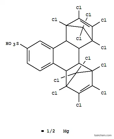 Molecular Structure of 83878-02-8 (2-NAPHTHALENESULFONIC ACID, MG SALT-BIS- (HEXA-CL-CYCLOPENTADIENE)ADDUCT, TE)