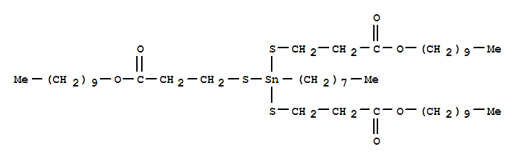 10-Oxa-4,6-dithia-5-stannaeicosanoicacid, 5-[[3-(decyloxy)-3-oxopropyl]thio]-5-octyl-9-oxo-, decyl ester