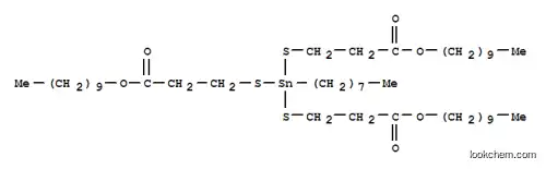 Molecular Structure of 83898-44-6 (decyl 5-[[3-(decyloxy)-3-oxopropyl]thio]-5-octyl-9-oxo-10-oxa-4,6-dithia-5-stannaicosanoate)
