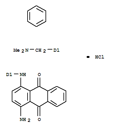 9,10-Anthracenedione,1-amino-4-[[[(dimethylamino)methyl]phenyl]amino]-, monohydrochloride (9CI)