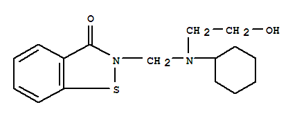 2-[[CYCLOHEXYL(2-HYDROXYETHYL)AMINO]METHYL]-1,2-BENZISOTHIAZOL-3(2H)-ONE