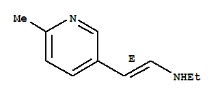 Ethenamine,N-ethyl-2-(6-methyl-3-pyridinyl)-, (E)- (9CI)