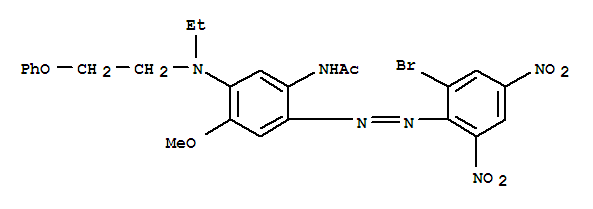 Acetamide,N-[2-[2-(2-bromo-4,6-dinitrophenyl)diazenyl]-5-[ethyl(2-phenoxyethyl)amino]-4-methoxyphenyl]-
