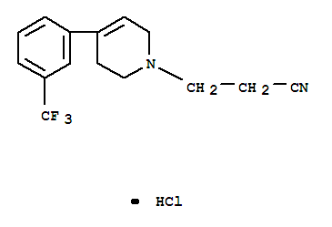 3-[4-[3-(TRIFLUOROMETHYL)PHENYL]-3,6-DIHYDRO-2H-PYRIDIN-1-YL]PROPANENI TRILE HCL