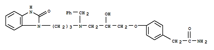 Benzeneacetamide,4-[3-[[3-(2,3-dihydro-2-oxo-1H-benzimidazol-1-yl)propyl](phenylmethyl)amino]-2-hydroxypropoxy]-