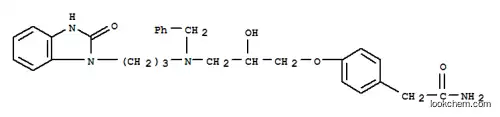 Molecular Structure of 84255-04-9 (4-[3-[[3-(2,3-dihydro-2-oxo-1H-benzimidazol-1-yl)propyl](phenylmethyl)amino]-2-hydroxypropoxy]phenylacetamide)