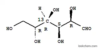 Molecular Structure of 84270-10-0 (D-[4-13C]GLUCOSE)
