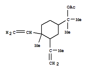 Cyclohexanemethanol,4-ethenyl-a,a,4-trimethyl-3-(1-methylethenyl)-, 1-acetate