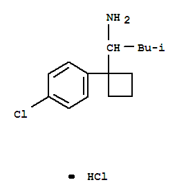 1-[1-(4-Chlorophenyl)cyclobutyl]-3-methylbutylamine HCl