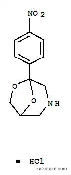 Molecular Structure of 84509-16-0 (1-(4-nitrophenyl)-7,8-dioxa-3-azabicyclo[3.2.1]octane hydrochloride)