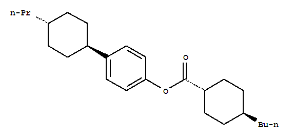 Cyclohexanecarboxylicacid, 4-butyl-, 4-(trans-4-propylcyclohexyl)phenyl ester, trans-